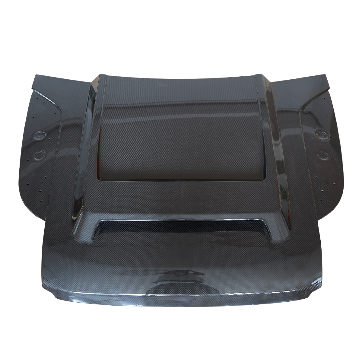 Raised One-Piece Carbon Fiber Bonnet Hood