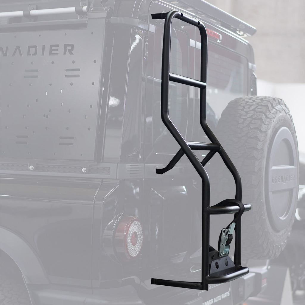 Rear Door Ladder for INEOS Grenadier - Steel Bolt-On Tailgate Access Ladder