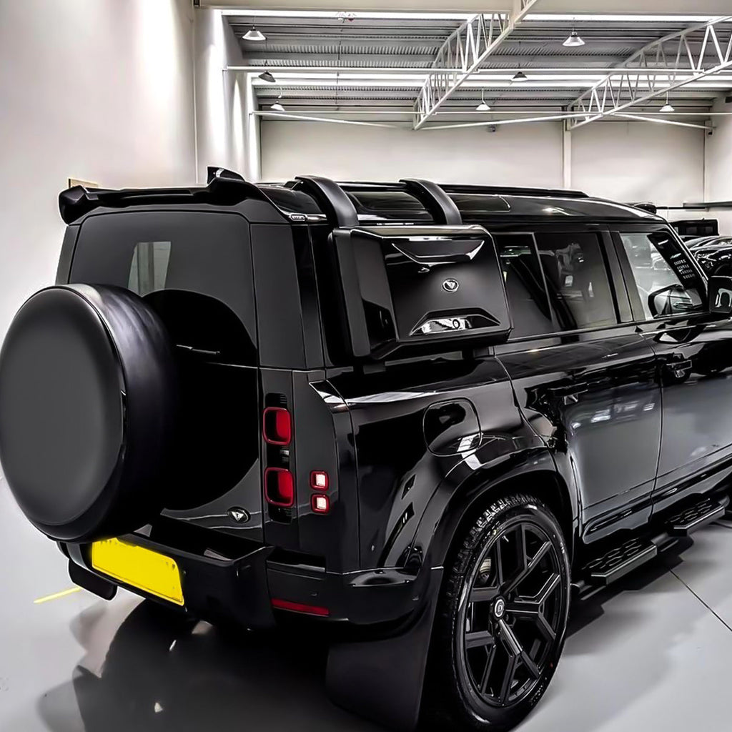 Land Rover Defender L663 Rear Roof Spoiler - Carbon Fibre / Gloss Black ABS