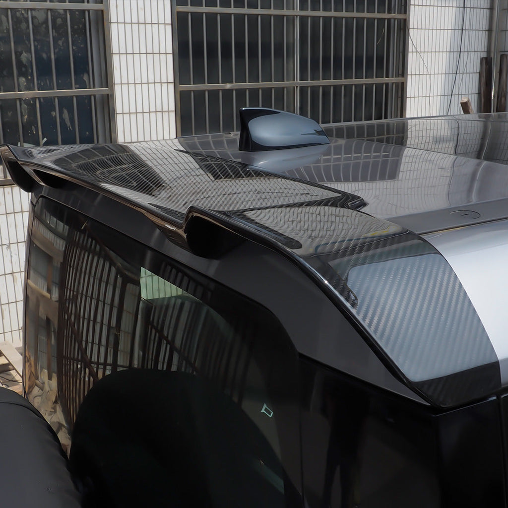 Land Rover Defender L663 Rear Roof Spoiler - Carbon Fibre / Gloss Black ABS