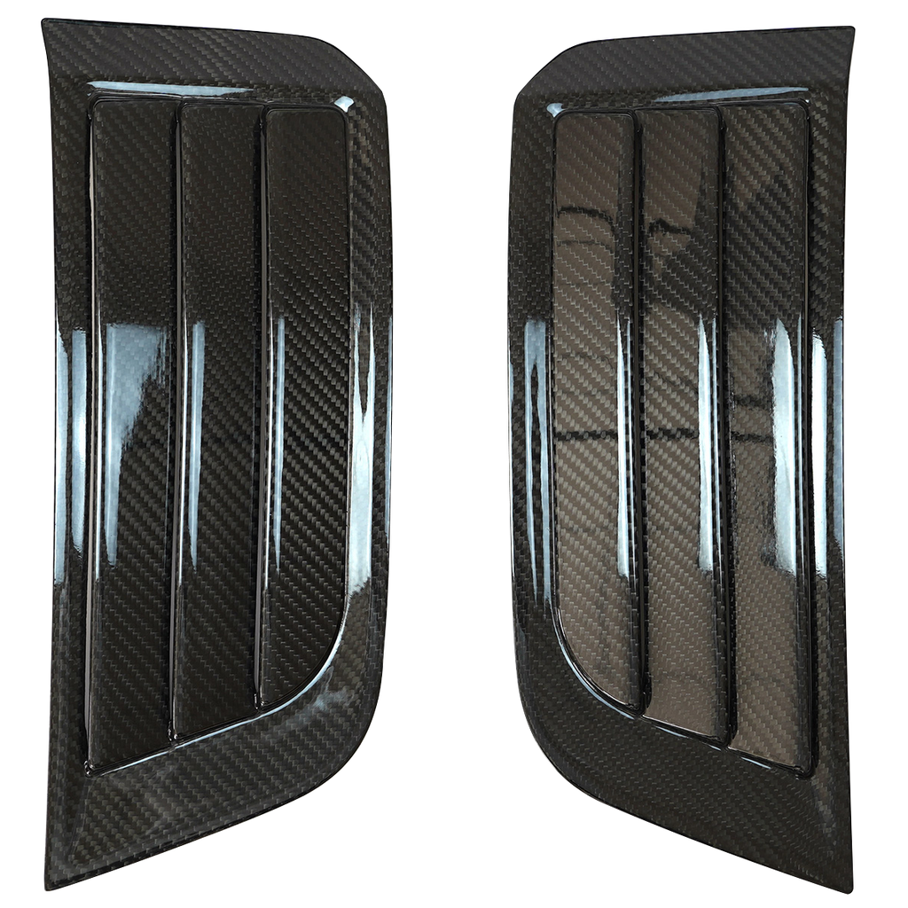 Side Vent Cover | Carbon Fibre / Gloss Black