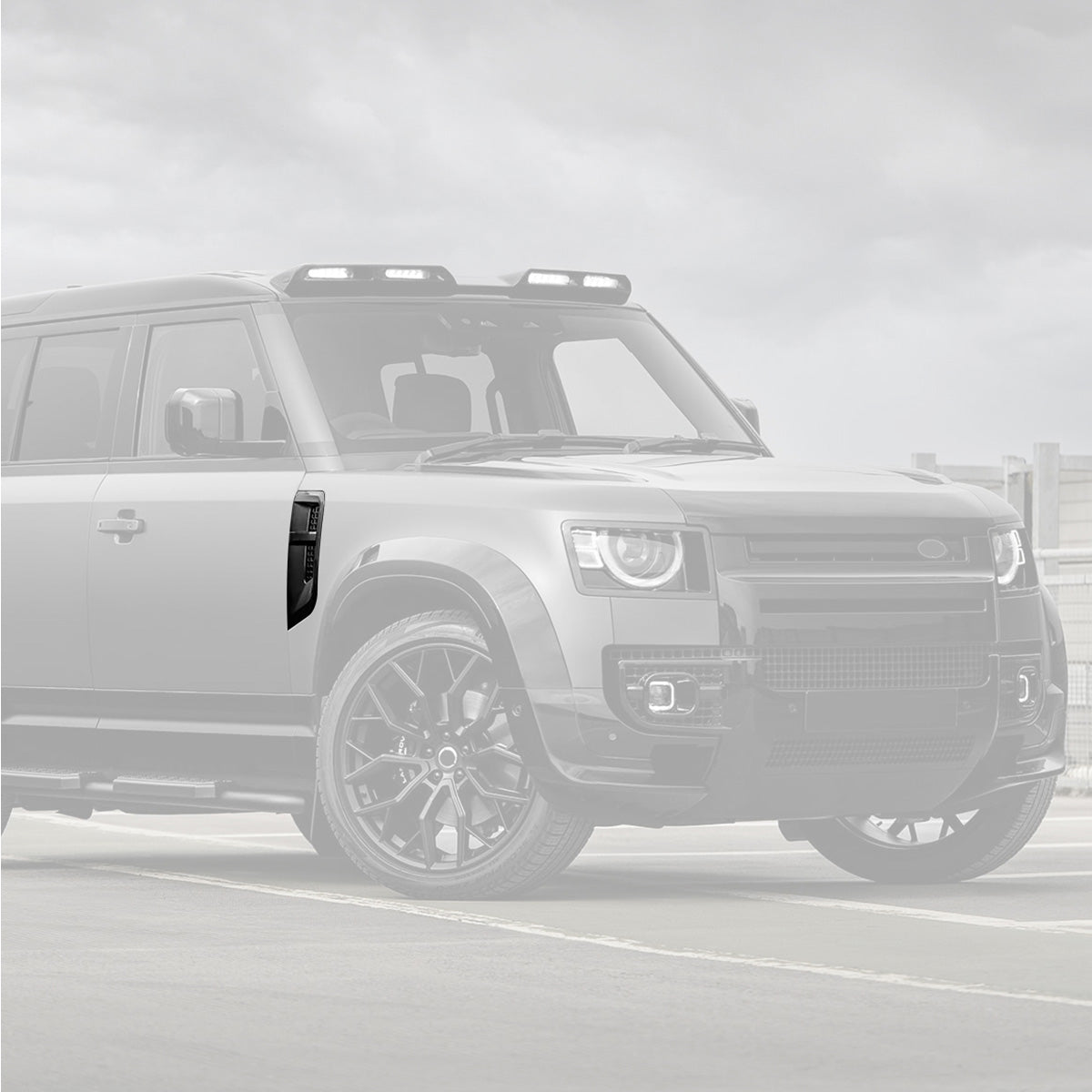 Side Vent Cover | Carbon Fibre / Gloss Black