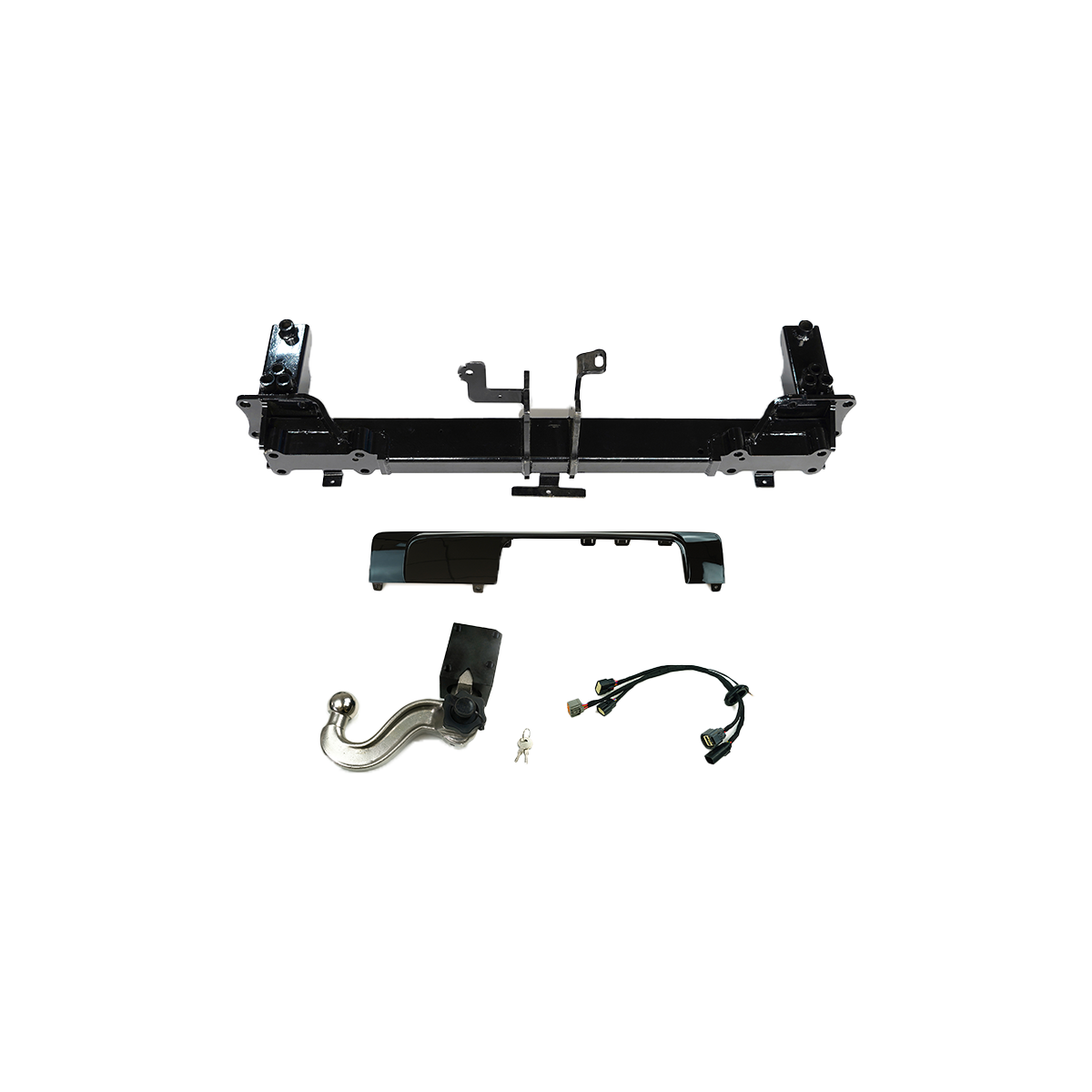 Steel Tow Bar for Land Rover Defender 90/110 - Black