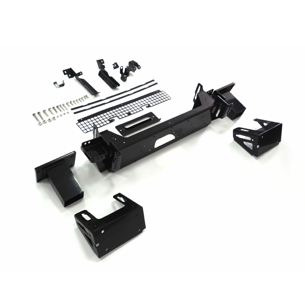 Winch Mount Bracket for Land Rover Defender 90/110/130 - Aluminium, Gloss Black