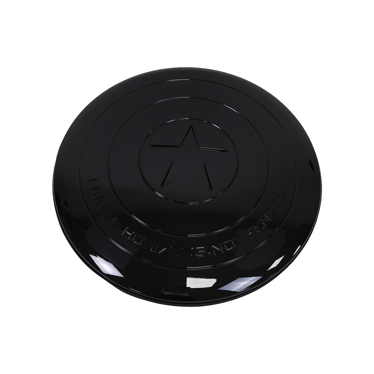 Black ABS Pentagram-Style Spare Wheel Cover - Defender 90/110