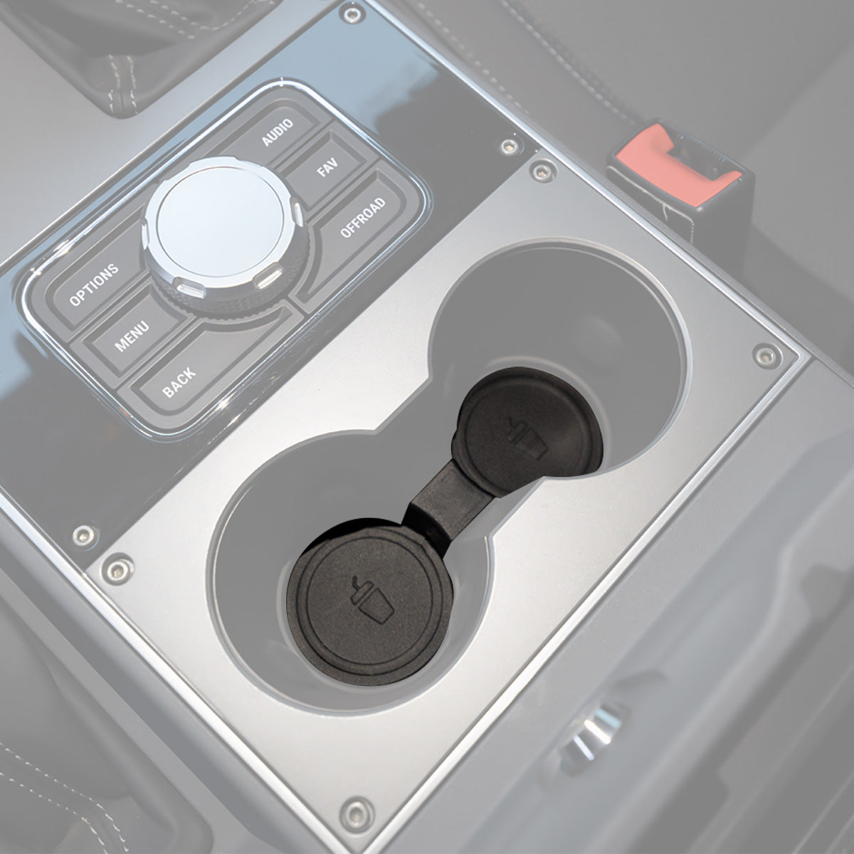 Centre Console Cup Holder Mat  ¨C Anti-Slip Silicone