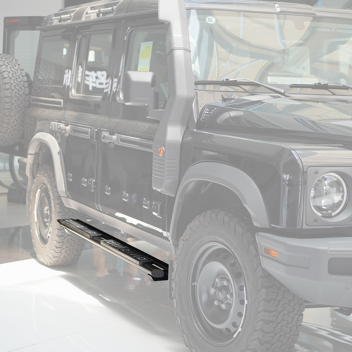 Dual-Tube Fixed Side Steps for INEOS Grenadier ¨C Aluminium Alloy