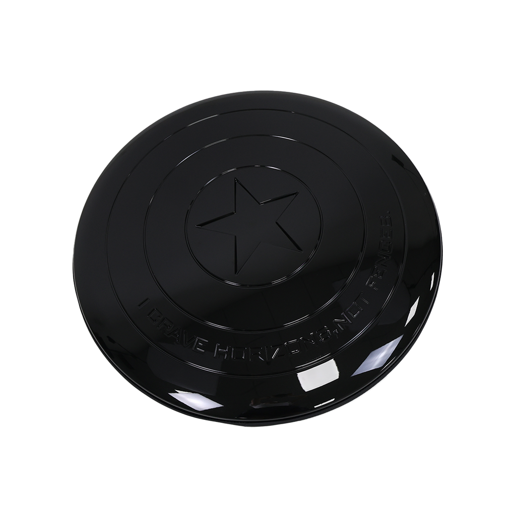 Black ABS Pentagram-Style Spare Wheel Cover - Defender 90/110