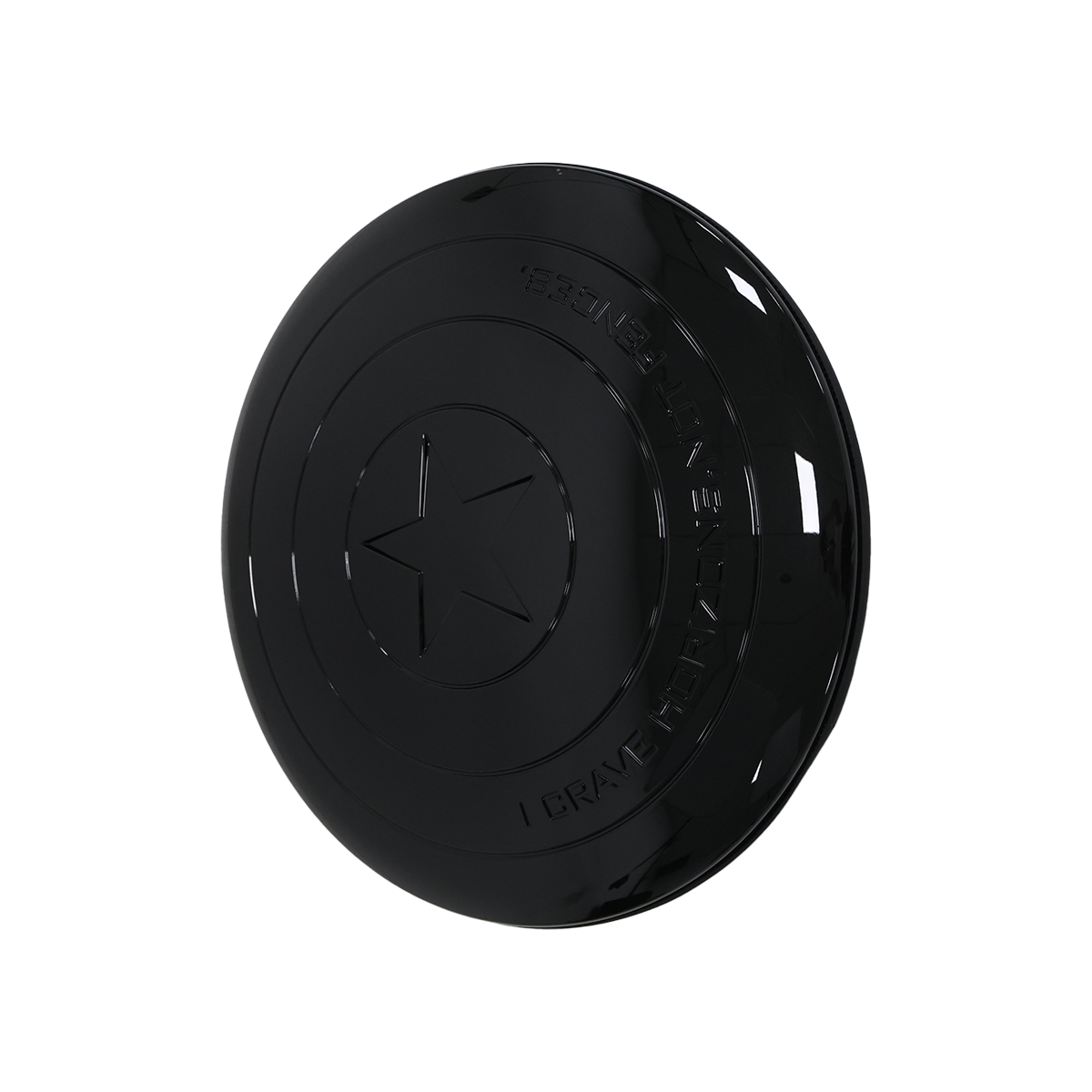 Black ABS Pentagram-Style Spare Wheel Cover - Defender 90/110