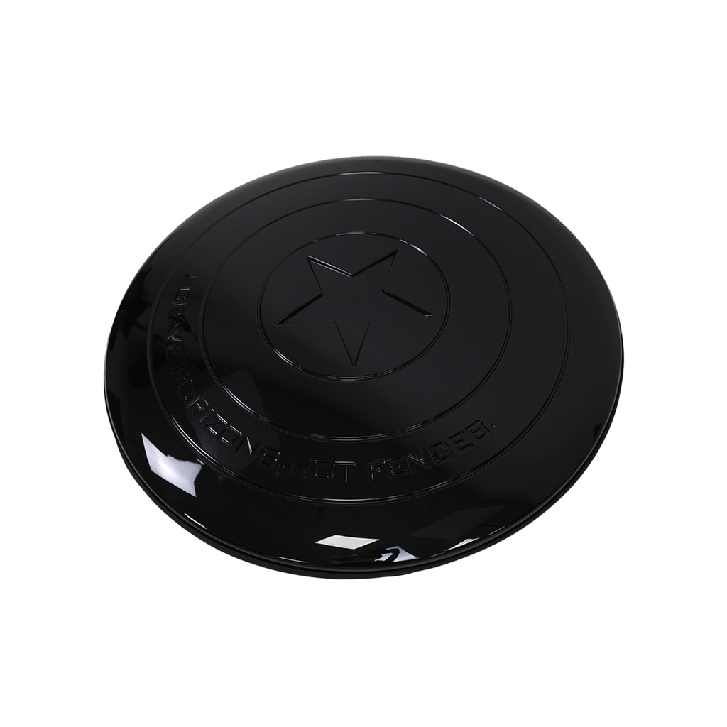 Black ABS Pentagram-Style Spare Wheel Cover - Defender 90/110