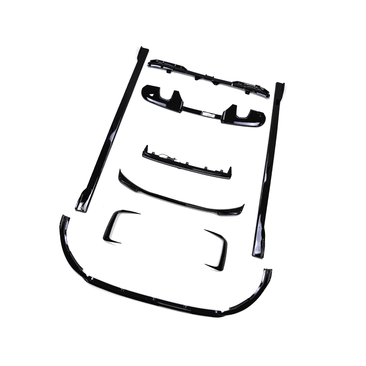 Gloss Black Small Body Kit for Ford Transit - ABS+PP with Integrated LED