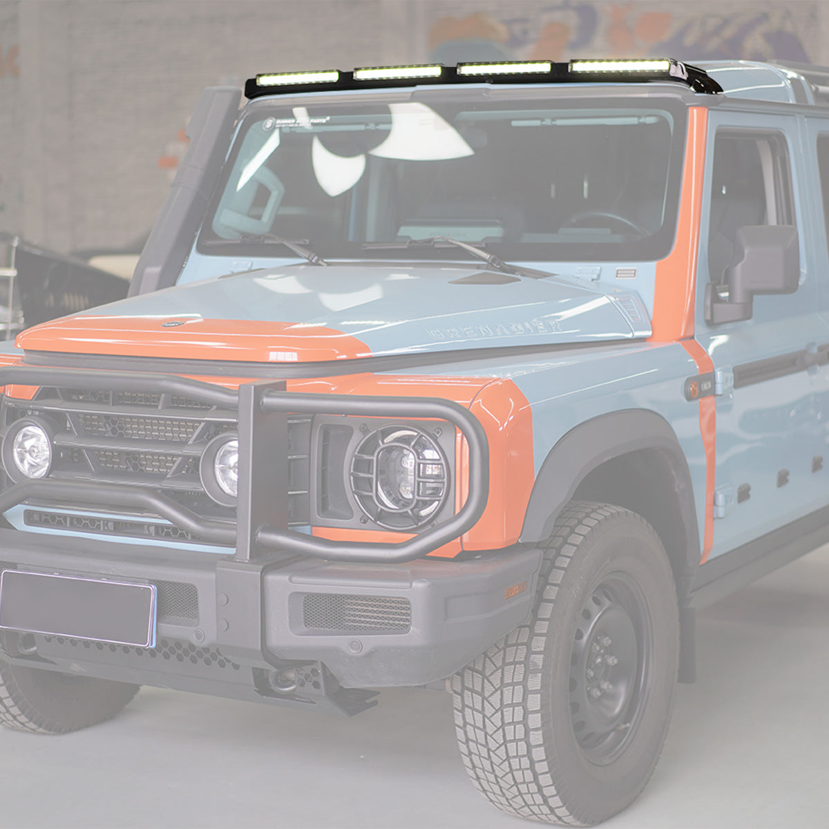 Roof-Mounted Light Bar for INEOS Grenadier ¨C ABS Housing