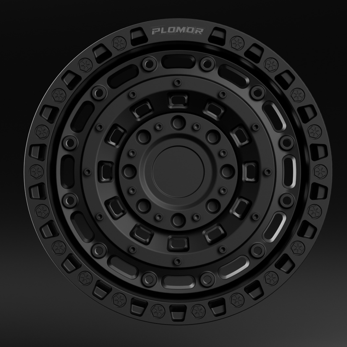 PLOMOR 18-Inch Forged Beadlock-Style Wheels for Toyota Land Cruiser LC250 (2024+)