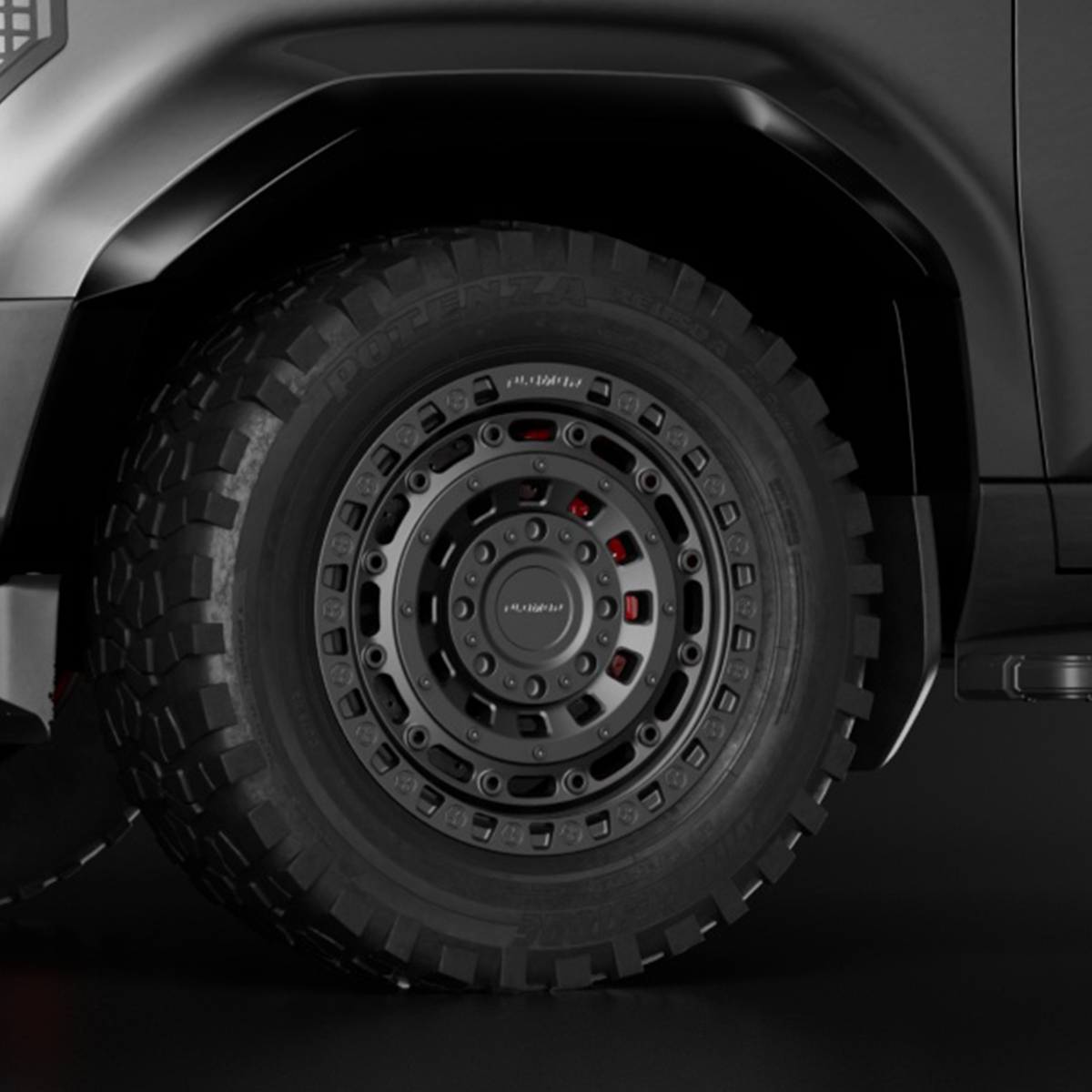 PLOMOR 18-Inch Forged Beadlock-Style Wheels for Toyota Land Cruiser LC250 (2024+)