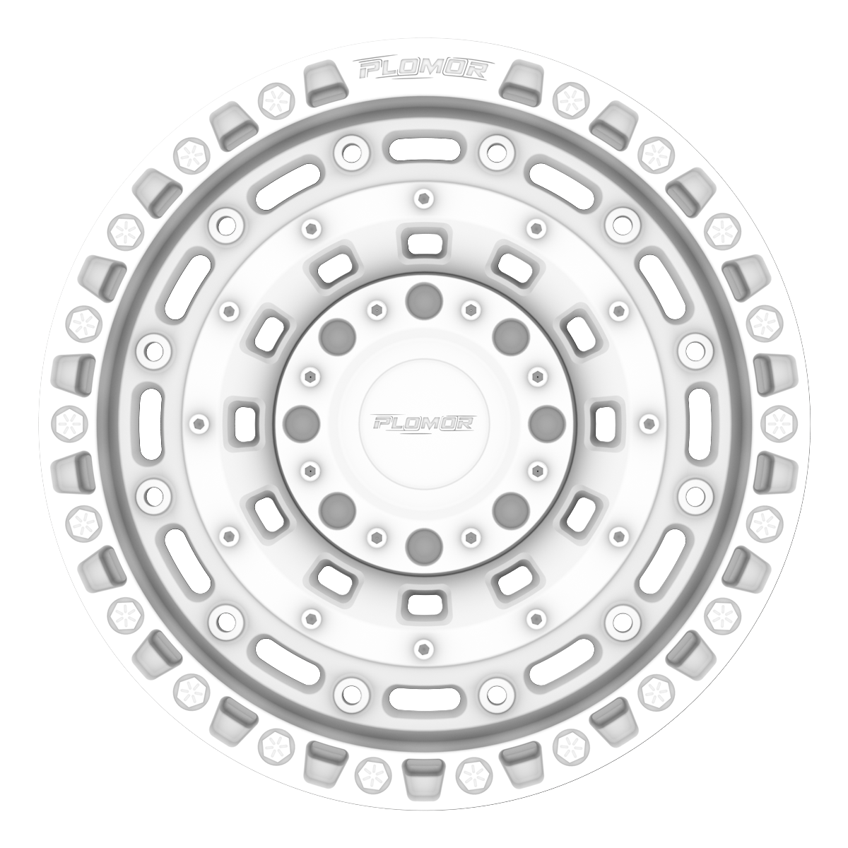 PLOMOR 18-Inch Forged Beadlock-Style Wheels for Toyota Land Cruiser LC250 (2024+)