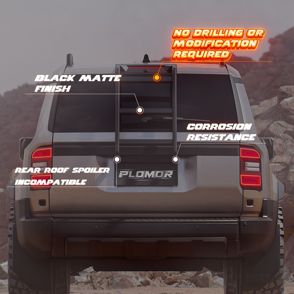 Aluminum Rear Ladder for Toyota Land Cruiser LC250 (2024+) - Off-Road Style