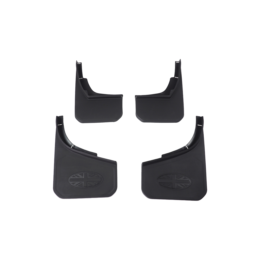 Black ABS Mud Flaps - Compatible with Defender 130